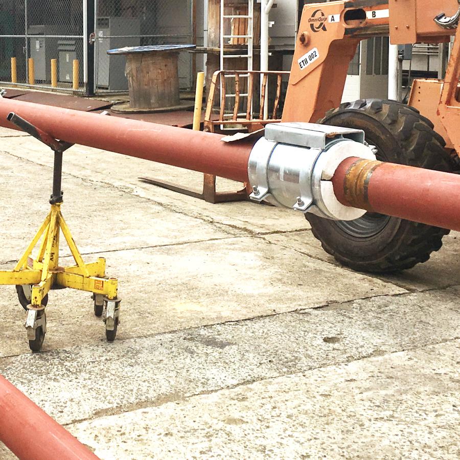 Preinsulated piping supports